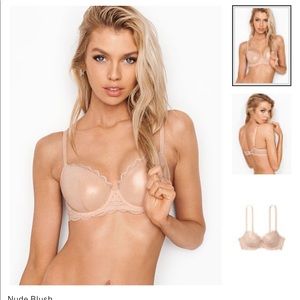 NWT 36C Demi Nude Blush Bra